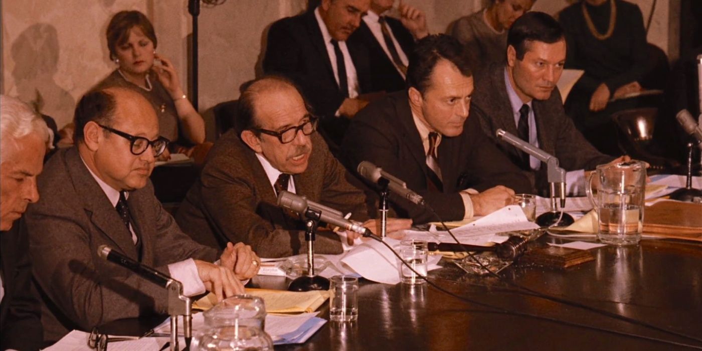 Roger Corman in Francis Ford Coppola’s The Godfather: Part II as a senator at a government hearing